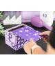 Papel aluminio textura mediana - Playful Purple Stars - Smooth Roll – 500 Metros.